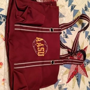Thirty One AASU Burgundy Utility Tote NEW